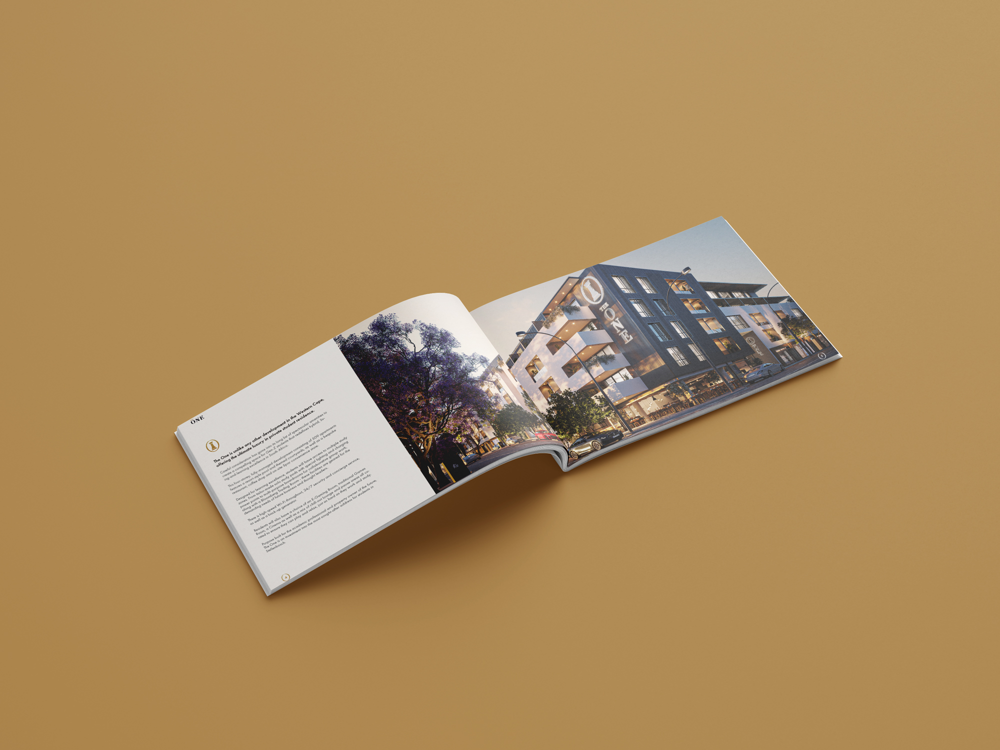 the one brochure real estate mise en page